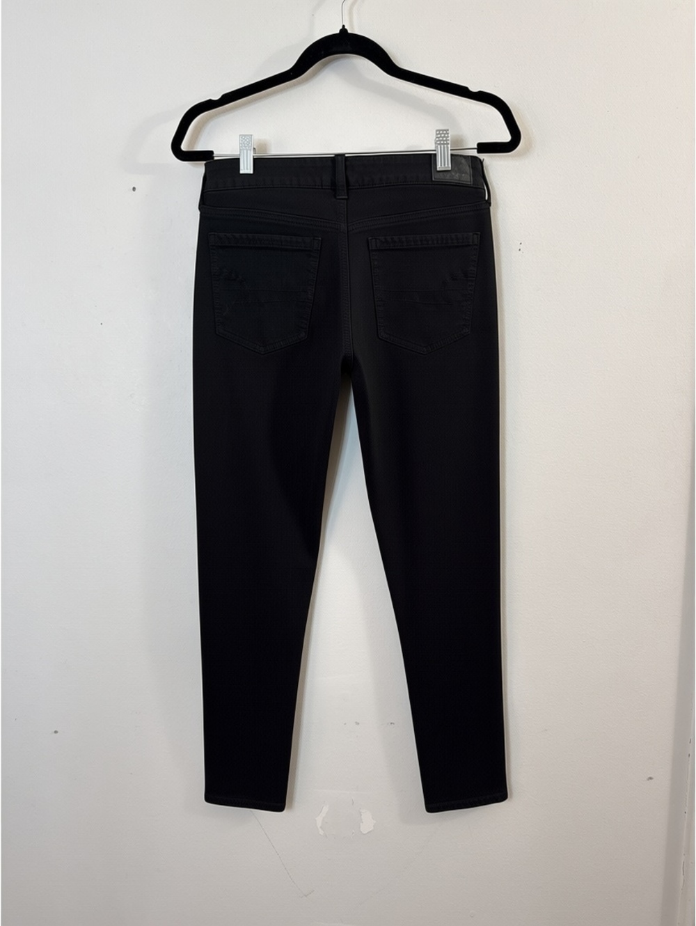 American Eagle Women’s Jegging Jeans Size 8 Reg Black Super Stretch Distressed